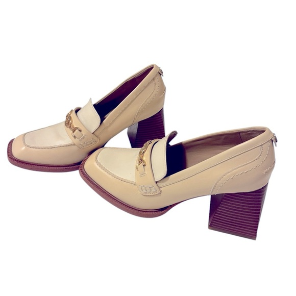 Quincy Womens Square Toe Loafer Heels in new conditions - Picture 2 of 16